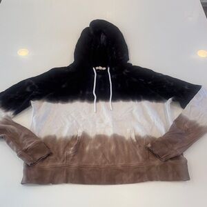 Tie-Dye Black and Brown Hoodie